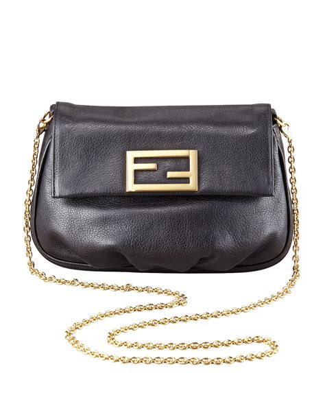 fendi fendista pochette crossbody bag black|fendi shoulder strap outlet.